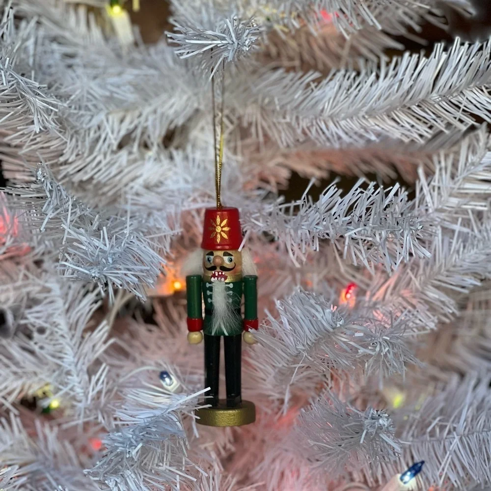 Vintage Nutcracker Wooden Christmas Ornament